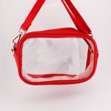 RED REMOVABLE STRAPS- Small Concert Bag