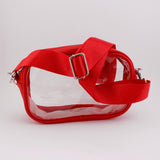 RED REMOVABLE STRAPS- Small Concert Bag