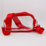 RED REMOVABLE STRAPS- Small Concert Bag
