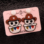 COWBOY CUTIE - Beaded Earrings