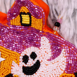 HAUNTED HOUSE - Beaded Crossbody Bag