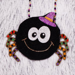 SWINGING SPIDER - Beaded Crossbody Bag