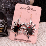 ITSY BITSY SPIDER  - Acrylic Earrings