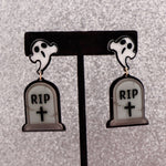 SCARED FROM THE GRAVE - Acrylic Earrings