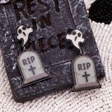 SCARED FROM THE GRAVE - Acrylic Earrings