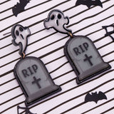 SCARED FROM THE GRAVE - Acrylic Earrings