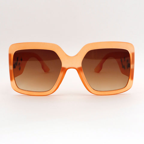 Popular Small Square Women's Sunglasses Vintage Style Orange Sun Glasses  Female Retro Rivet Luxury Brand Glasses