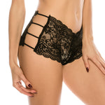 STRAPPY SNAPDRAGON BLACK - Hipster Panty
