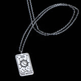 TAROT CARDS - Rhodium Dipped Necklace