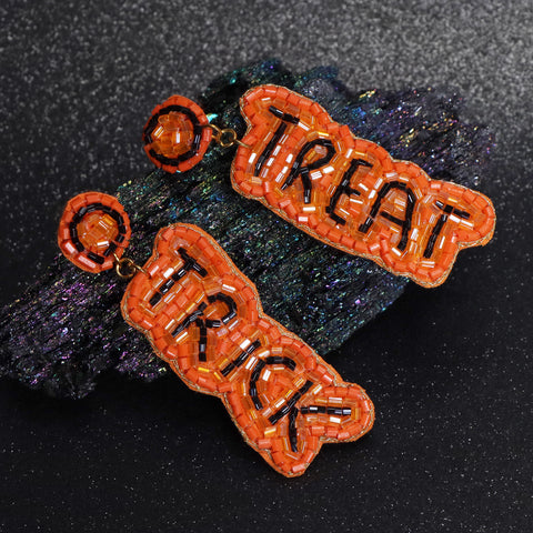 TRICK OR TREAT - Beaded Earrings