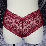STRAPPY SNAPDRAGON CRIMSON - Plus Hipster Panty