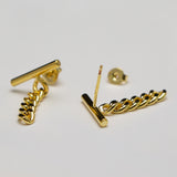LINKED - Gold Stud Earrings